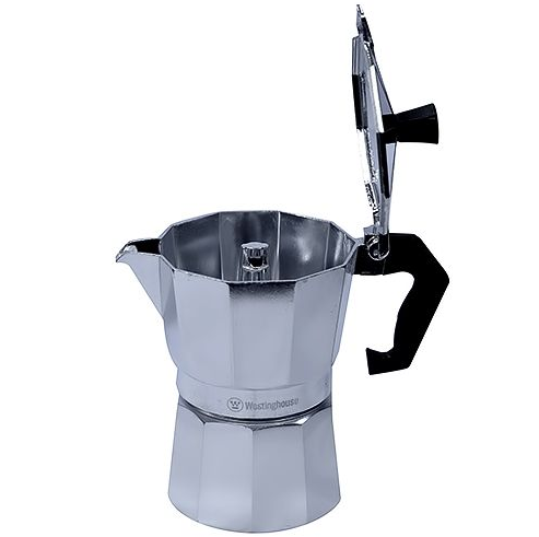 Cafetera Greca Westinghouse 3 Tazas Plateado