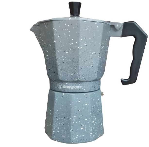 Cafetera Greca Westinghouse 6 Tazas Gris