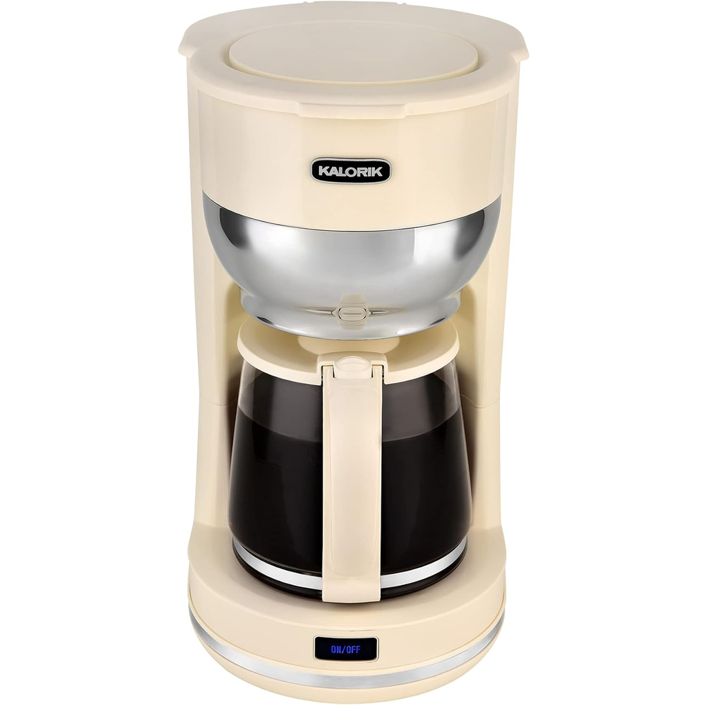 Cafetera Kalorik Retro 10 Tazas Pausa Automatica Funcion De Mantener Caliente Crema