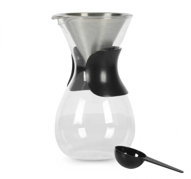 Cafetera Mr Coffee 1 Lt De Vidrio Con Filtro De Malla Fina Transparente