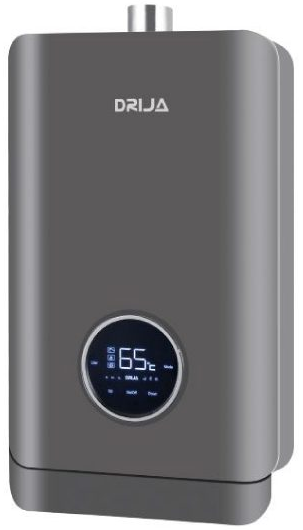 Calentador De Agua Drija A Gas 17 Lts Panel Digital Control Automatico 34KW 110V Gris