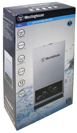 Calentador De Agua Westinghouse A Gas 12Lts