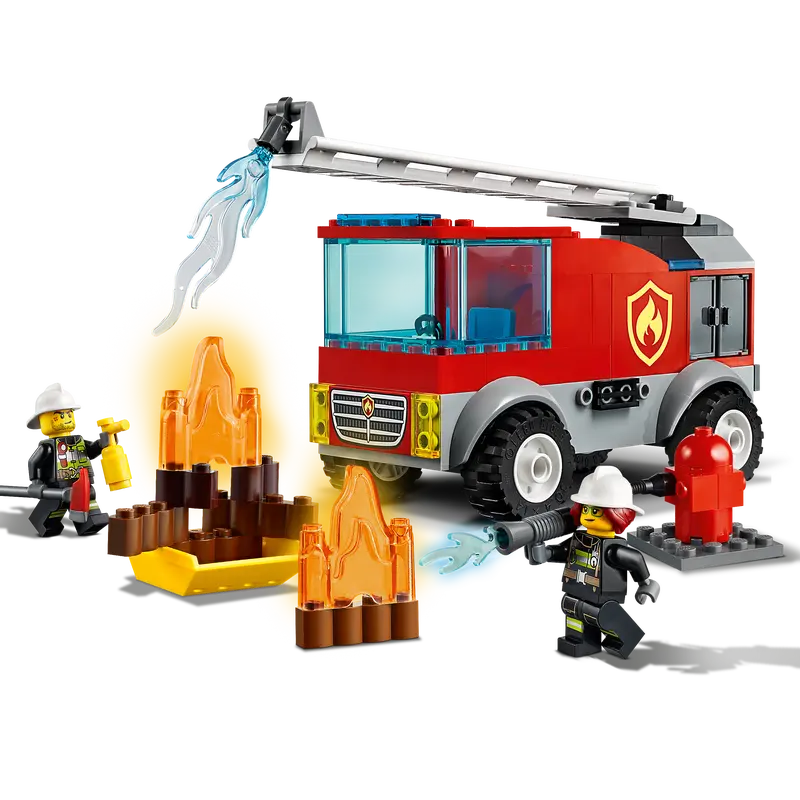 Set De Construccion Lego City Camion De Bomberos Con Escalera 88 Pzas Multicolor