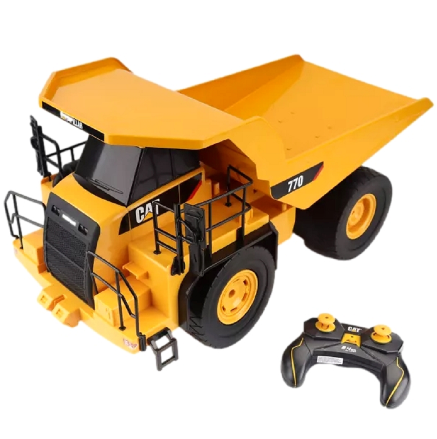 Camion Minero Cat Volquete 770 Con Control Remoto Amarillo