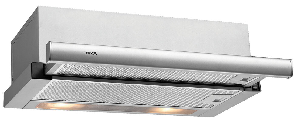 Campana De Gabinete 60 Cm Teka Extensible Con Motor Doble Turbina Acero