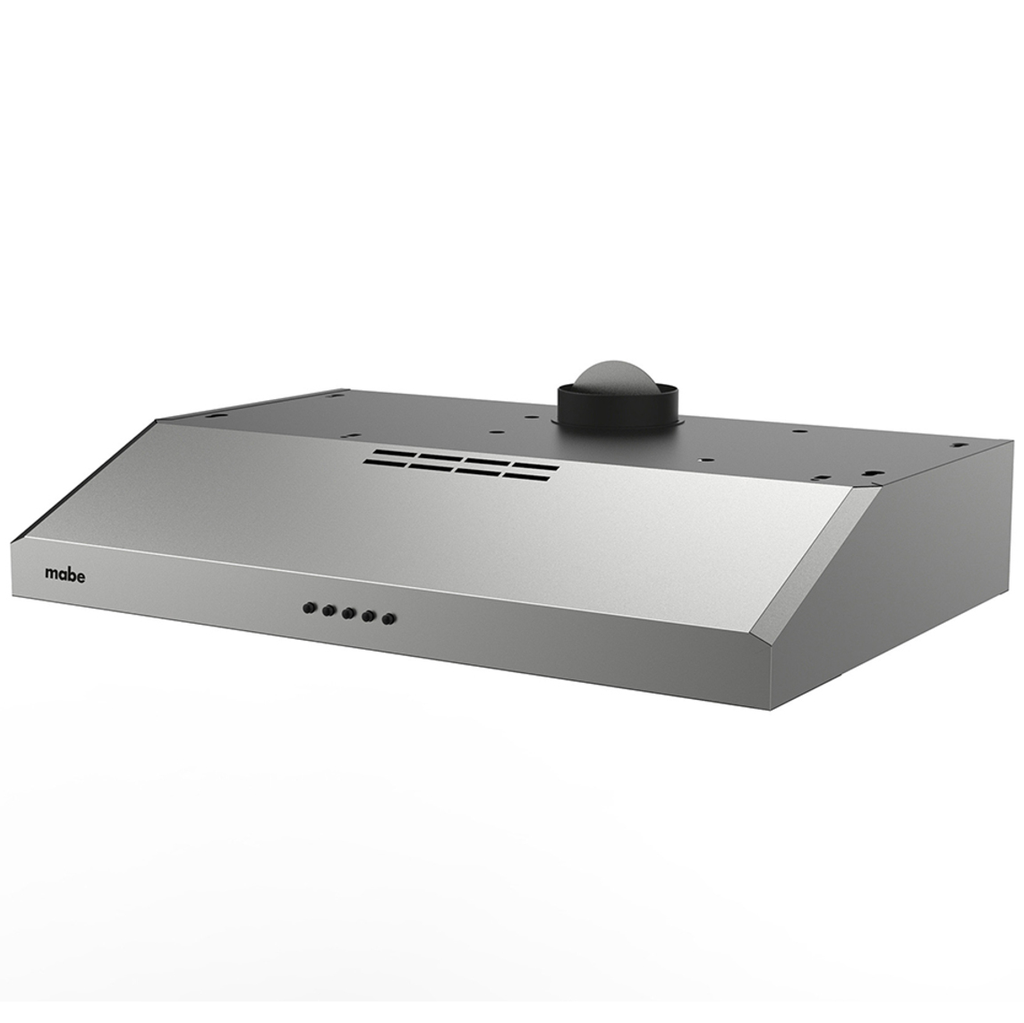 Campana De Gabinete 76 Cm Mabe Motor Turbina 3 Niveles De Extraccion Filtros Lavables Acero