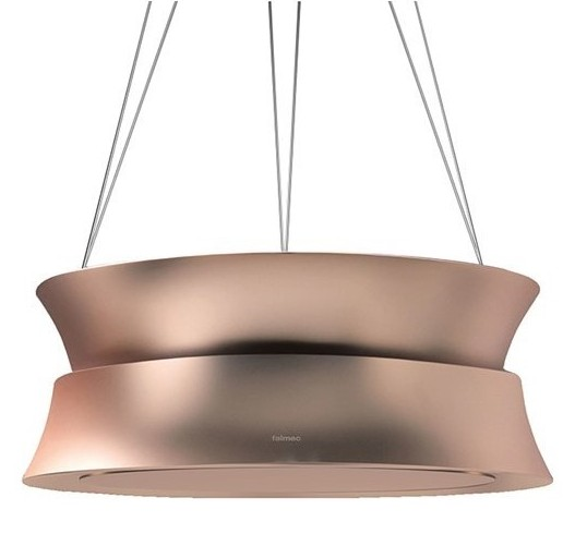 Campana De Isla 60 Cm Falmec Dama Colgante Cobre