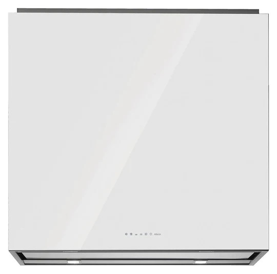 Campana De Isla 90 Cm Falmec Laguna Vidrio Blanco De Lujo