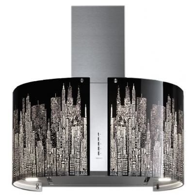 Campana De Pared 67 Cm Falmec Manhattan Vidrio Acero
