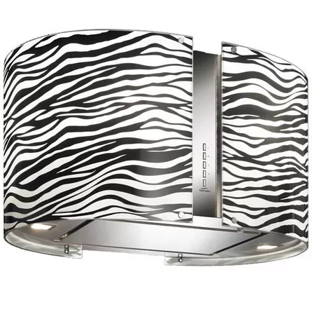 Campana De Pared 67 Cm Falmec Mirazebra Vidrio Acero