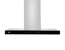 Campana De Pared 90 Cm GE Profile Plana Tactil Acero