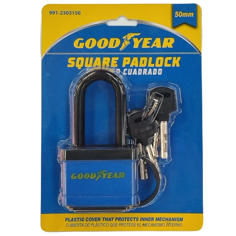 Candado Impermeable Goodyear 50X38X20 Mm Azul
