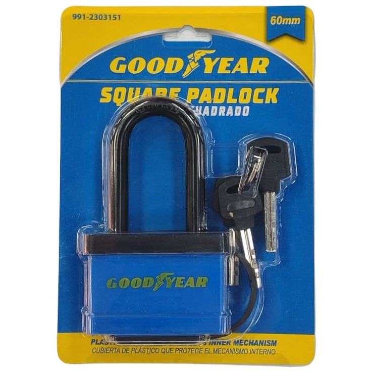 Candado Impermeable Goodyear 60X42X20 Mm Azul