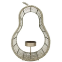 Candelabro Pera Decore 13X7X20 Cm Plateado