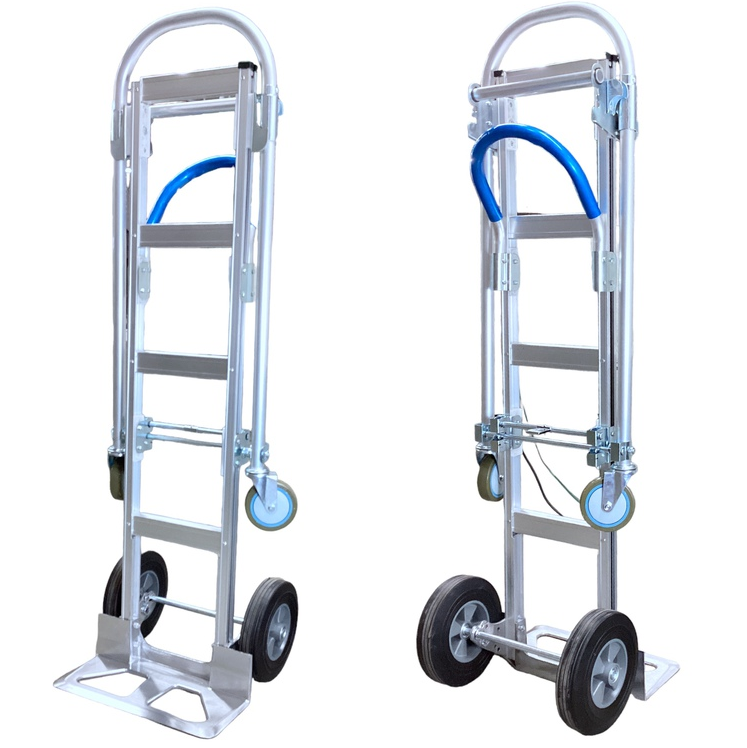 Carretilla Max Motor 2 En 1 Convertible En Carrito De Mano Plateado