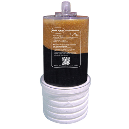 Cartucho Para Filtro Clear Water Celulosa Transparente Triple Acc Gran Diametro 5"