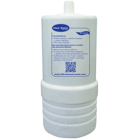 Cartucho Para Filtro Clear Water De Carbon Doble Accion 5" A 5 Micras 