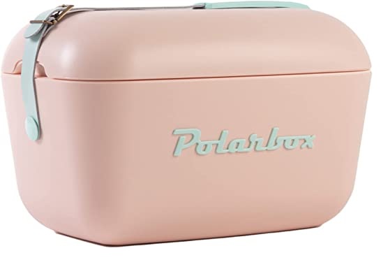 Cava Polarbox Pop 20 Lts Con Correa Ajustable Rosado Y Verde Agua