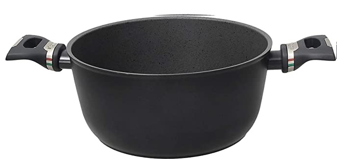 Cazuela Tognana Italika Premium 24 Cm De Induccion Negro