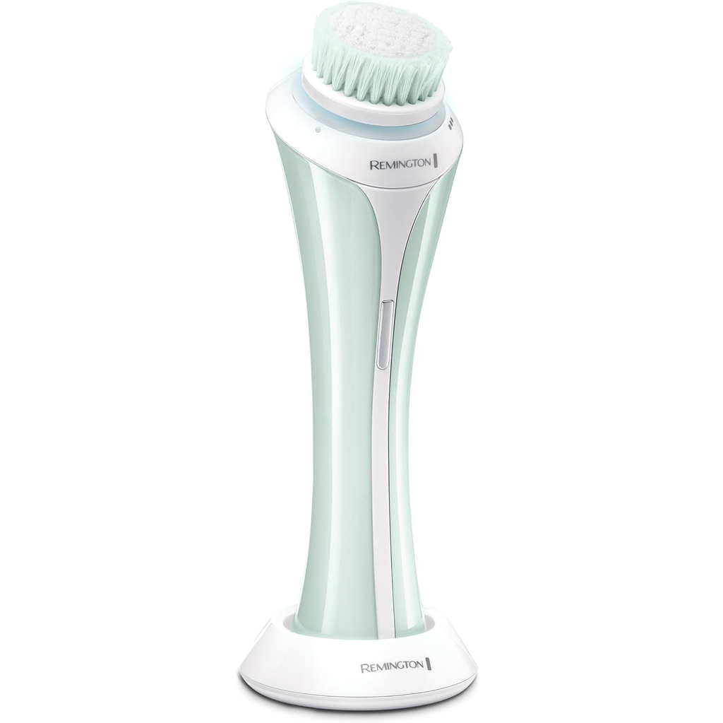 Cepillo Limpiador Facial Remington Recargable Cabezal De Cepillo Vibrador Y Giratorio Verde