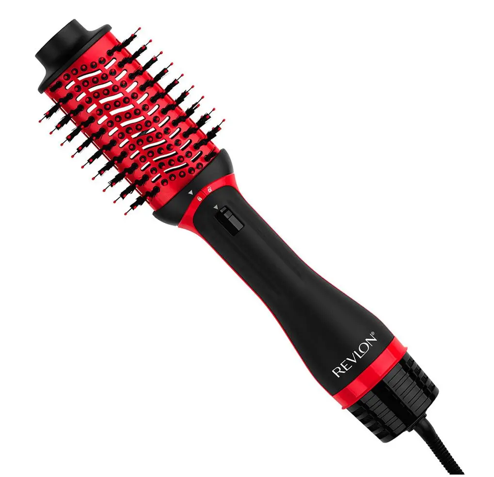 Cepillo Secador Revlon One Step Secador y Voluminizador Plus 3X 2.4" De Ceramica Cabezal Desmontable Rojo