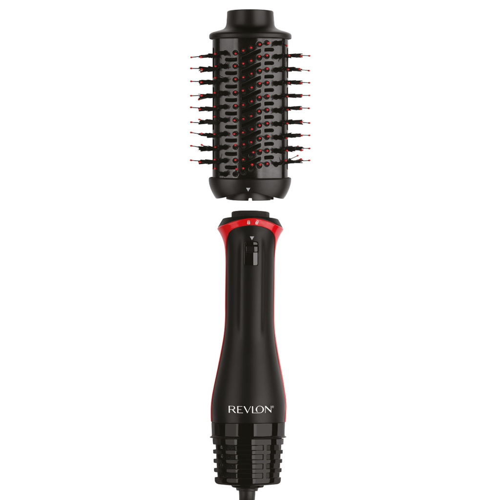 Cepillo Secador Revlon One Step Volumizer Plus 2.5" Ionico Secador Y Voluminizador Cabezal Desmontable Negro