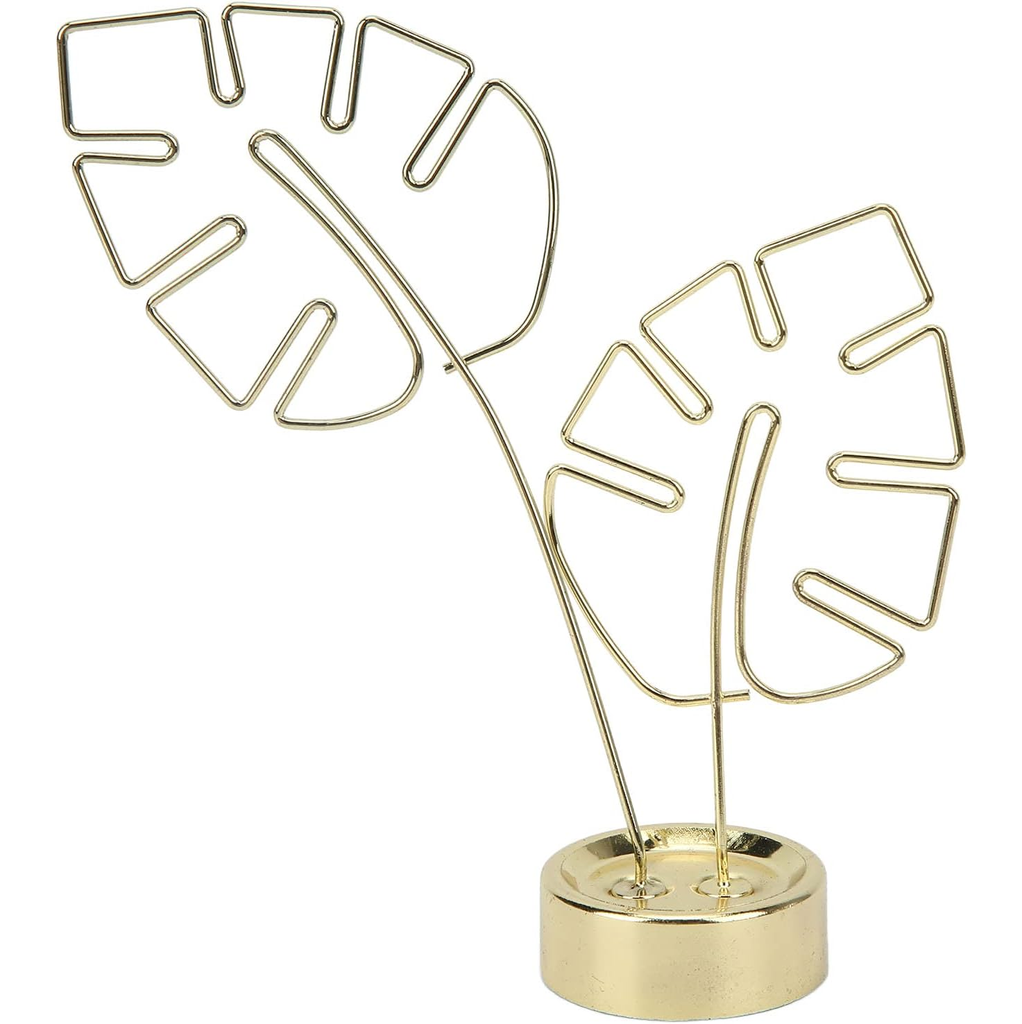 Clip Portafotos Umbra En Forma De Hoja Dorado