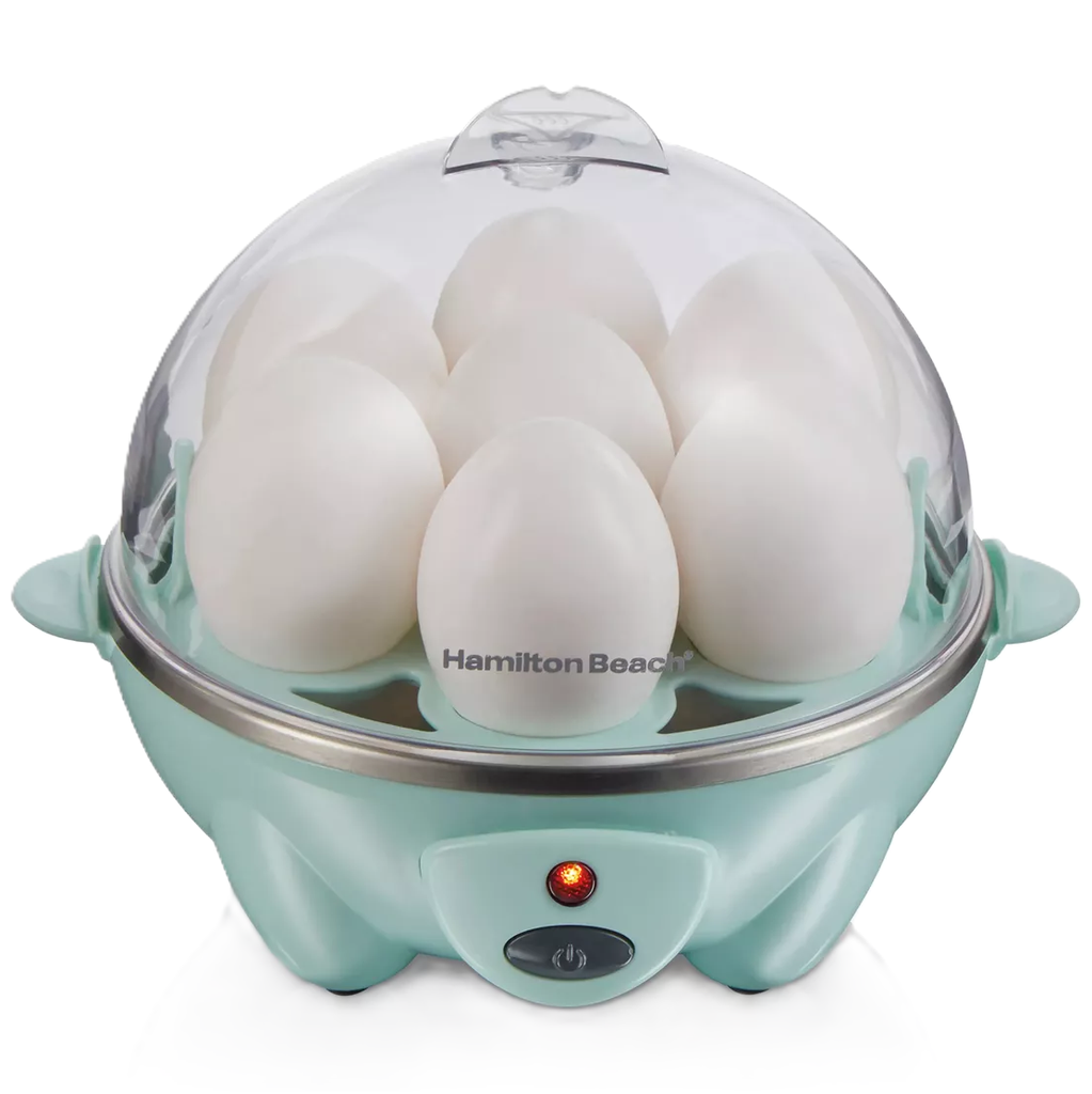 Cocedor De Huevos Hamilton Beach 3 En 1 Para Tortillas Y Verduras a Vapor Azul
