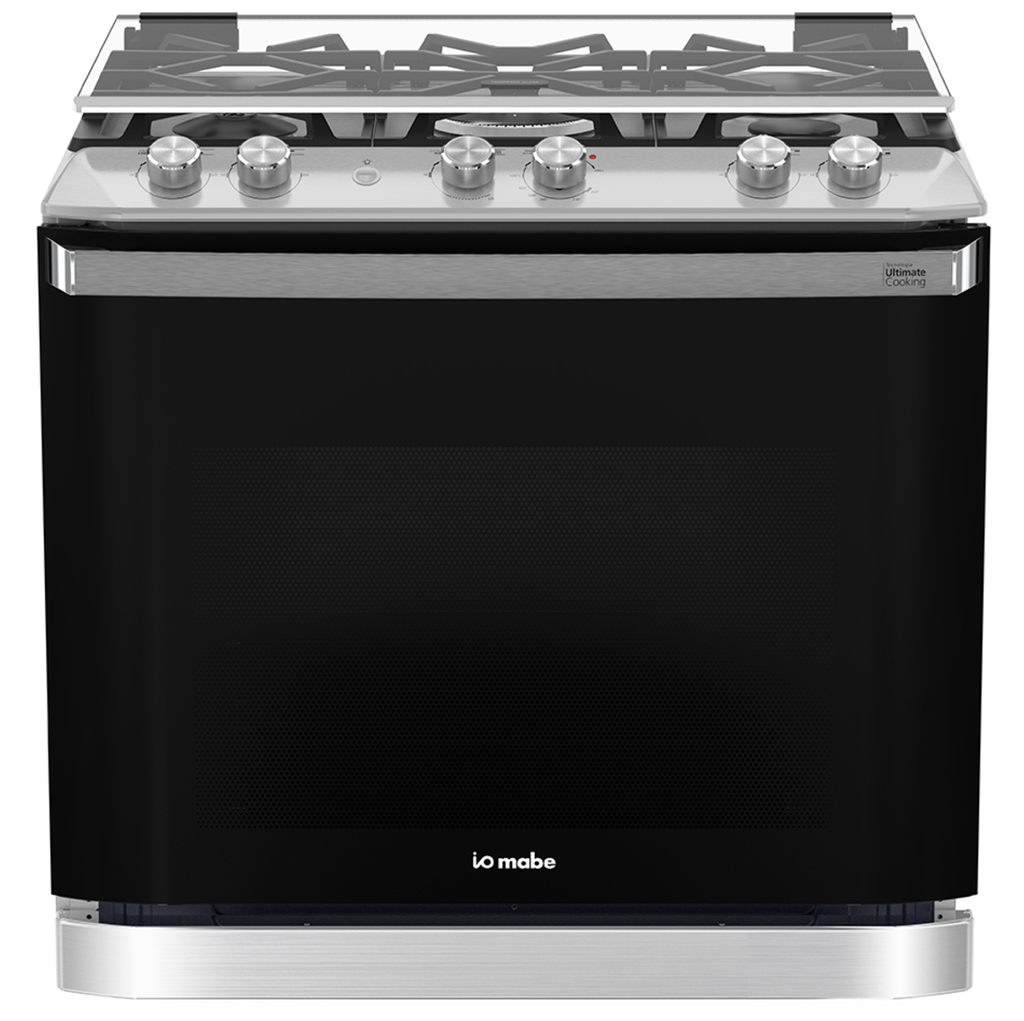 Cocina A Gas IO Mabe 80 Cm Tecnologia Ultimate Y Vidrio Templado Empotrable Acero