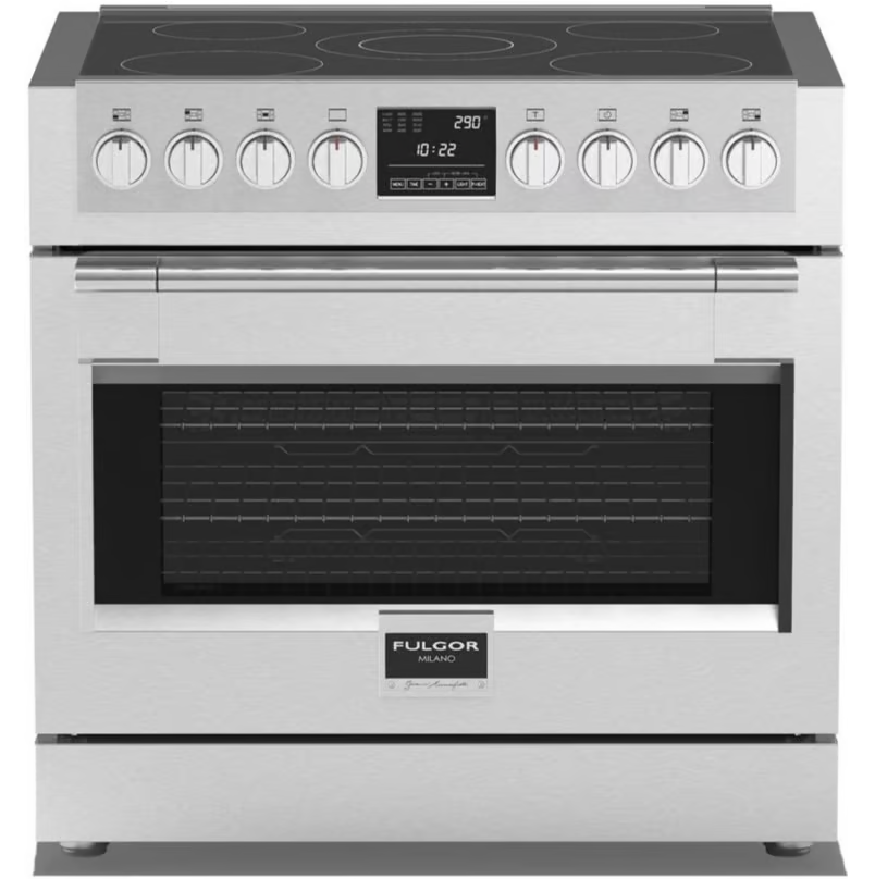 Cocina Electrica Fulgor Professional 91 Cm De Induccion Precalentamiento Rapido Vitroceramica Acero