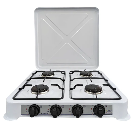 Cocina De Mesa A Gas Vene Hogar 4 Hornillas Blanco