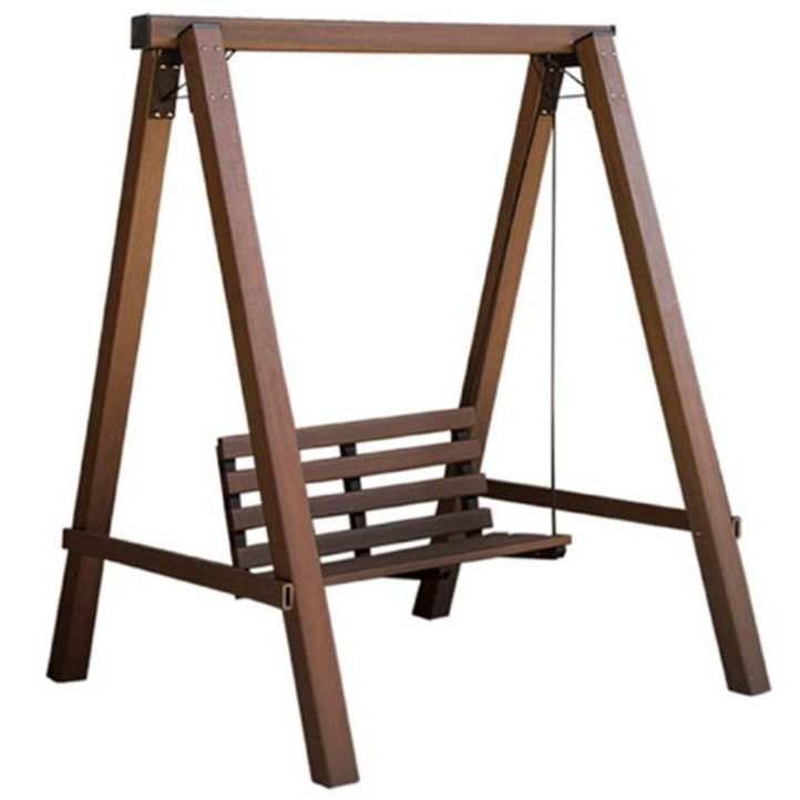 Columpio Tipo Silla De Plastico Marron