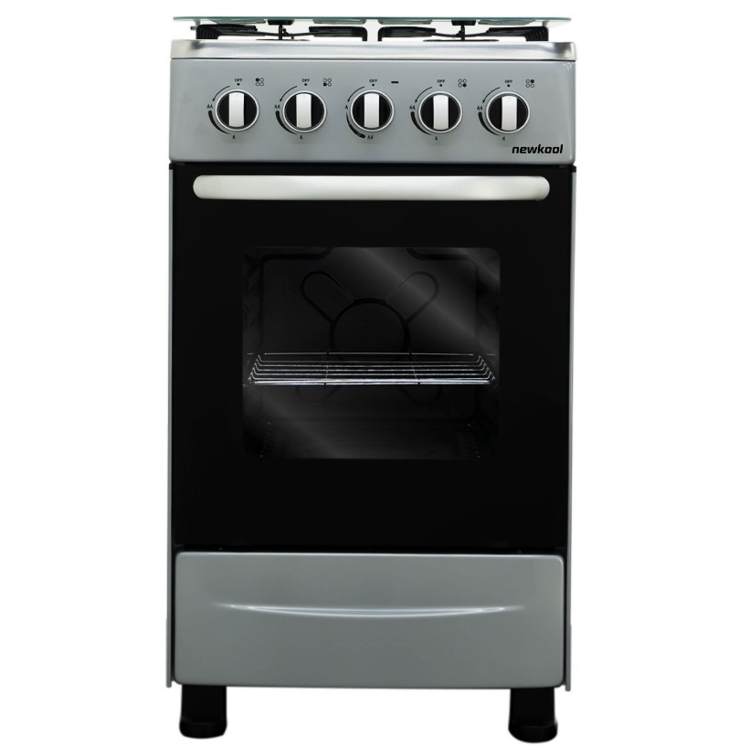 Cocina A Gas Newkool 50 Cm Con Tapa Acero