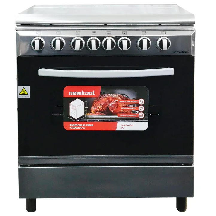 Cocina A Gas Newkool 76 Cm Acero