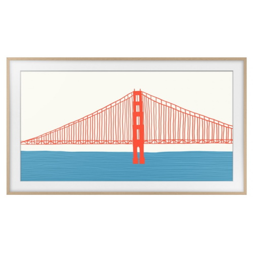 Combo TV 50" Samsung The Frame LS03D QLED + Marco 50" Beige