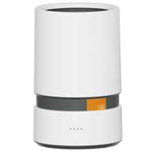 Papelera Swiss Home 12 Lts Con Succion Automatica De Bolsas Blanco Y Gris