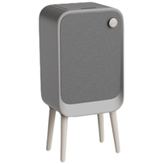 Papelera Swiss Home 20 Lts Con Tapa Sensor De Apertura Y Patas Gris