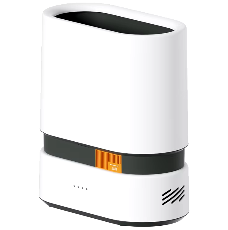 Papelera Swiss Home 9 Lts Con Succion Automatica De Bolsas Blanco Y Gris