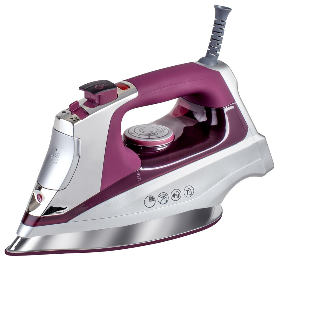 Plancha De Ropa Black+Decker A Vapor Con Suela De Titanio Y Turmalina 1600W Morado