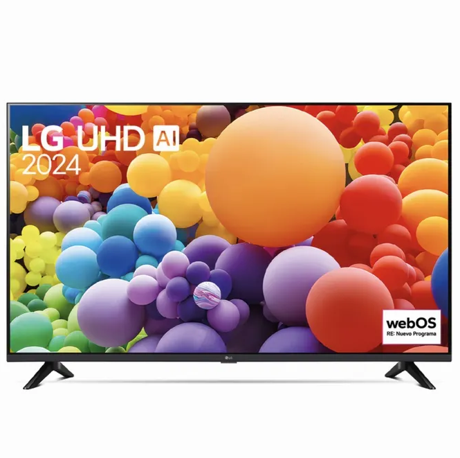 TV 55" LG LED UHD 4K Smart Procesador α5 AI 4K Gen7 Con AI Acoustic Tuning HDR10 Pro