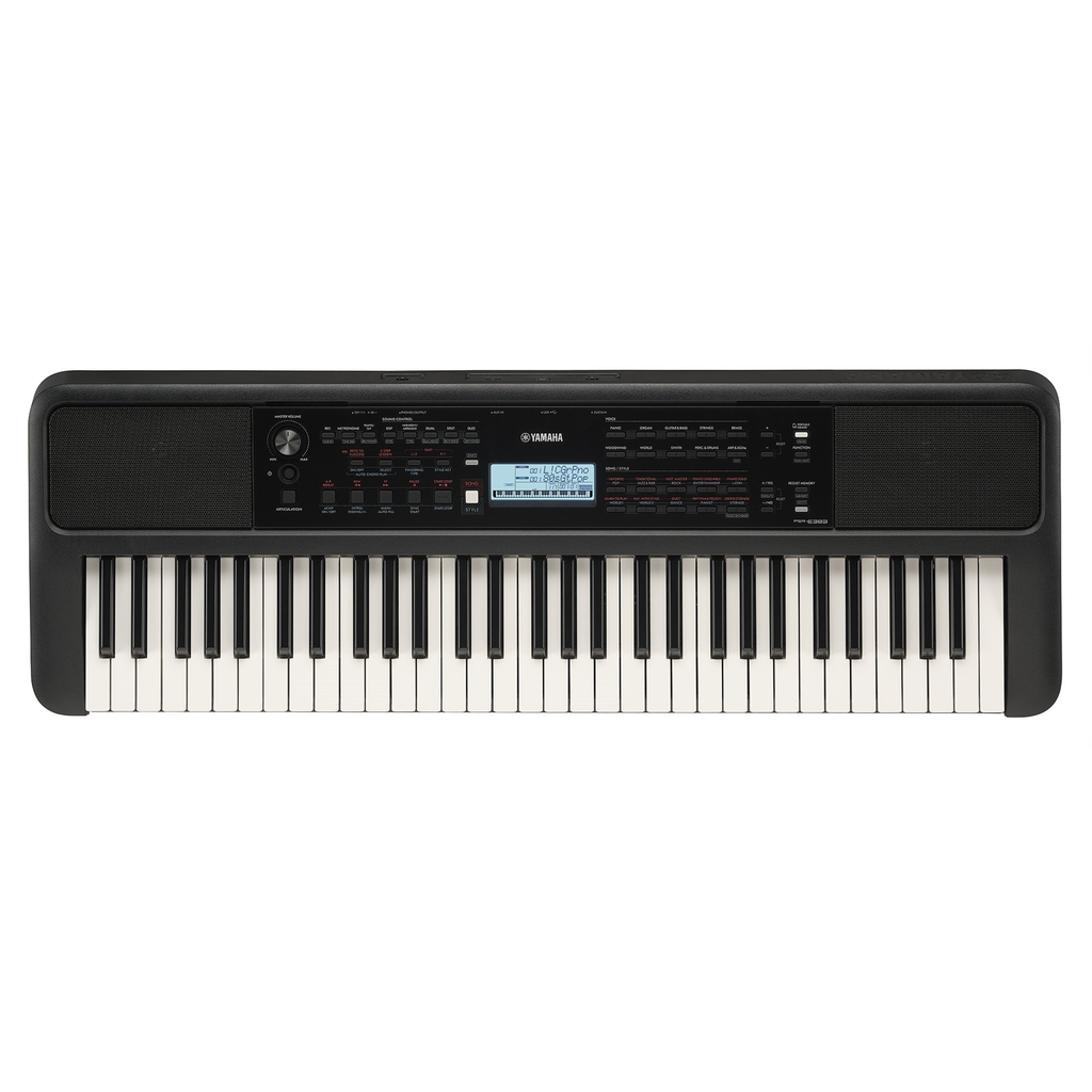 Teclado Yamaha Portatil 61 Teclas 610 Voces De Instrumentos Y Estilos De Acompañamiento Negro