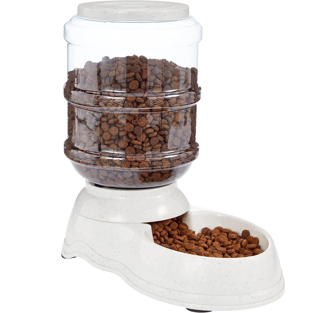 Comedero Para Mascotas VDP Con Dispensador Blanco