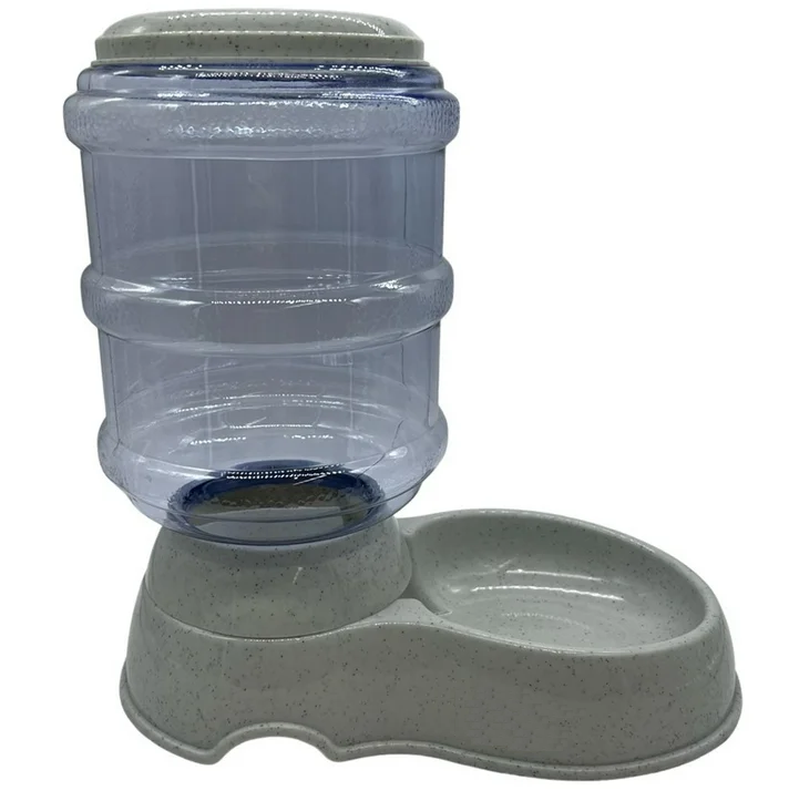 Comedero Para Mascotas VDP Con Dispensador Gris