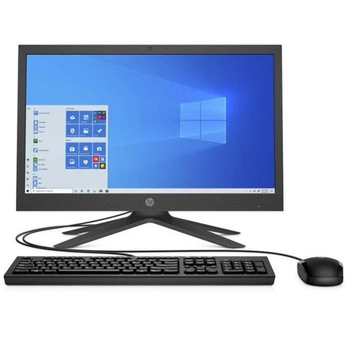 Computadora Hp All In One 20.7" FHD 4Gb Ram /1Tb Ssd 7200 Rmp Intel Celeron J4025 Teclado Y Mouse Negro