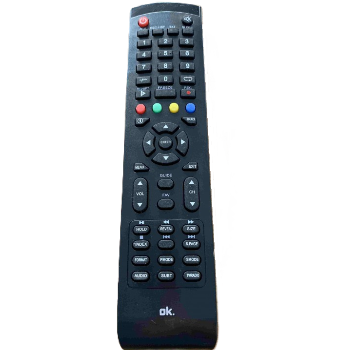 Control Para TV Ok Negro