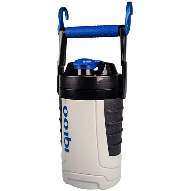 Cooler Igloo Proformance 0.9 Lt 1 Qt Con Asa Ganchos Integrados Azul Y Gris