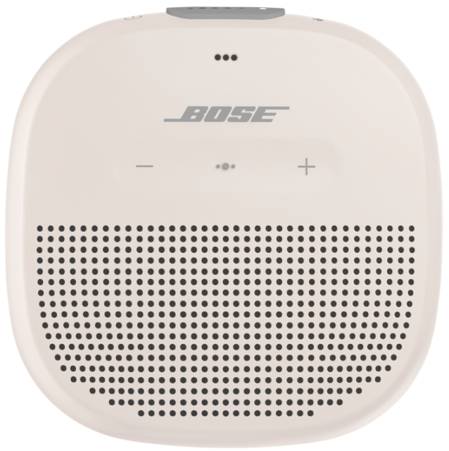 Corneta Bose SoundLink Micro Portatil Recargable Con Bluetooth Y Clip Resistente Al Agua Y Polvo Blanco