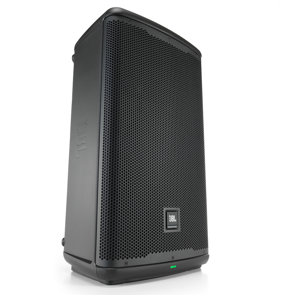 Corneta JBL Amplificada 12" Con Bluetooth 5.0 LCD Indicador LED Mezclador Ducking Y DSP Dbx 1300W