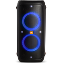 Corneta JBL Portatil Recargable Con Bluetooth Efectos De Iluminacion Entradas Para Microfono Y Guitarra 240W Negro