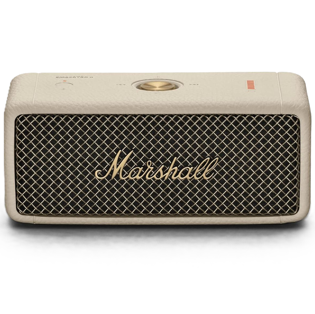 Corneta Marshall Emberton II Portatil Recargable Con Bluetooth Sonido 360° Resistente Al Agua Y Polvo Beige Claro